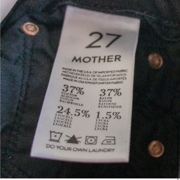 Mother Denim High Waisted Looker Black Skinny Jeans - Picture 11 of 11